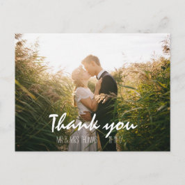 Postal Moda Boda Leído Por La Mano Gracias Postcard