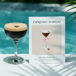 Postal Moda Cocktail Art | Receta de Espresso Martini
