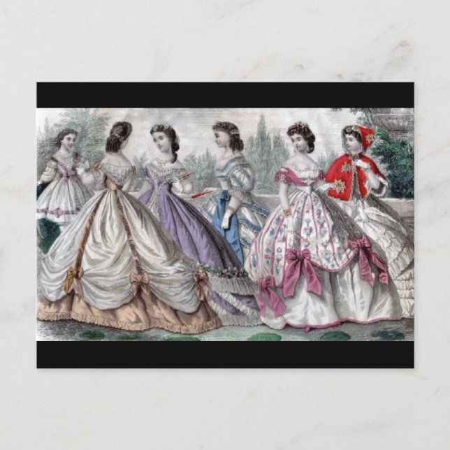 Postal Moda de 1865 (Anverso)