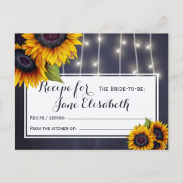 Postal Moda de girasoles amarillos novia marina para ser