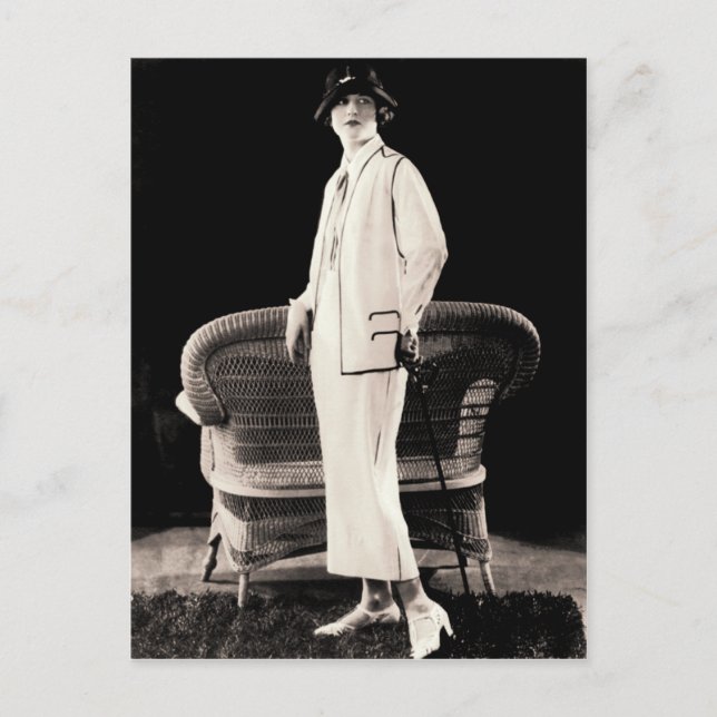 Postal Moda de los años 1920 (Anverso)