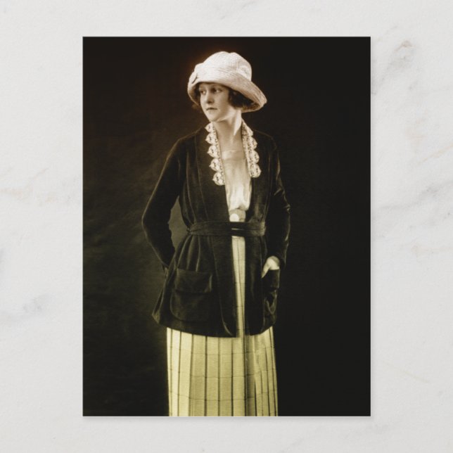 Postal Moda de los años 20 (Anverso)