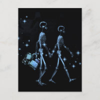 Moda de miel X-Ray Skeleton Newlyweds - Azul