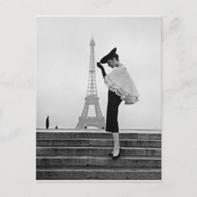 Postal Moda de París (Anverso)