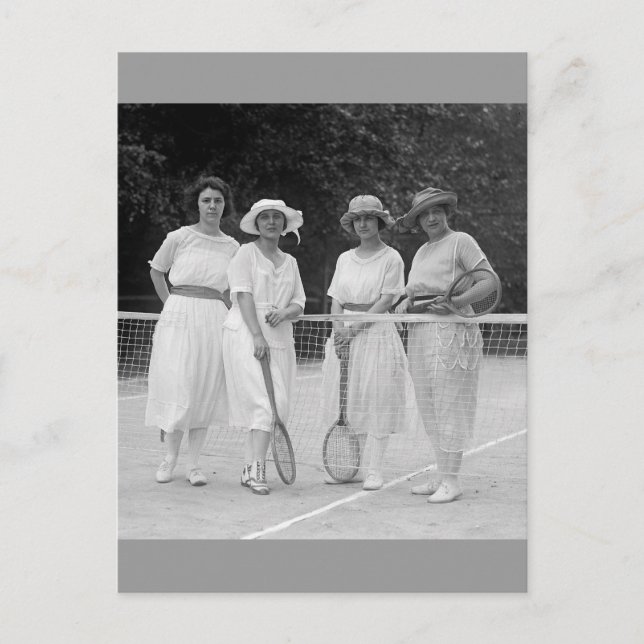 Postal Moda de tenis de los años 20 (Anverso)