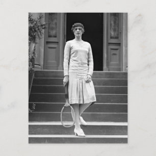 Postal Moda de tenis femenina de la década de 1920