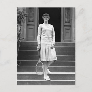 Postal Moda de tenis femenina de la década de 1920