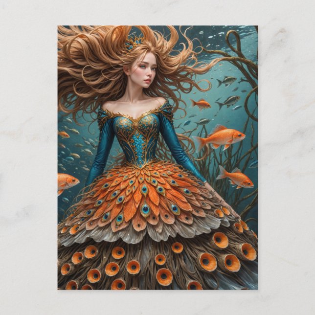 Postal Moda De Vestido De Pescado (Anverso)