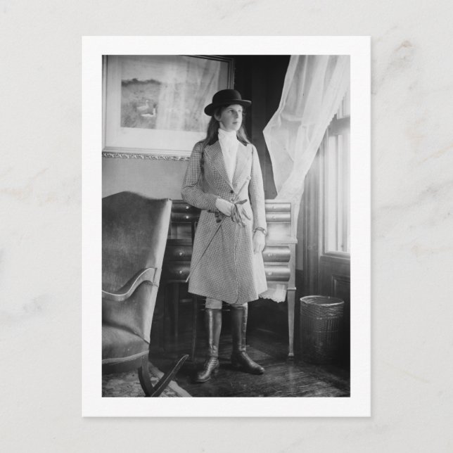 Postal Moda ecuestre, 1915 (Anverso)