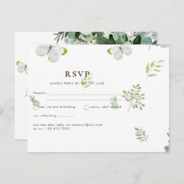Postal Moda Eucalyptus Greenery deja Boda Esmeralda