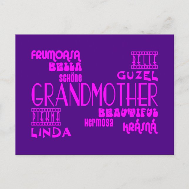 Postal Moda femenina: Abuelas y abuelas hermosas (Anverso)