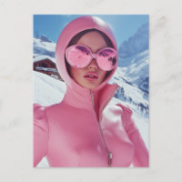 Moda Futurista de esquí rosa - Elegante Glam de In