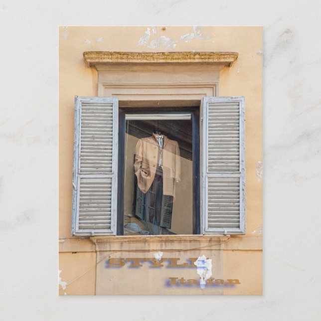 Postal Moda italiana, estilo italiano (Anverso)