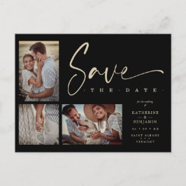 Postal Moda Negra Boda de moda 3 fotos