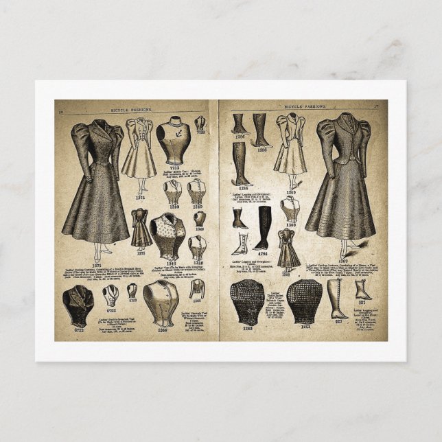 Postal Moda para bicicletas - Catálogo de moda (Anverso)