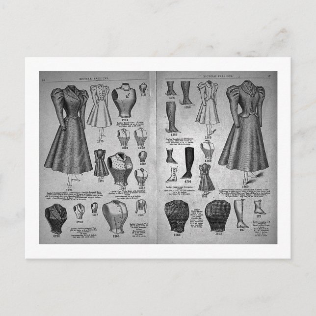 Postal Moda para bicicletas - Catálogo de moda (Anverso)