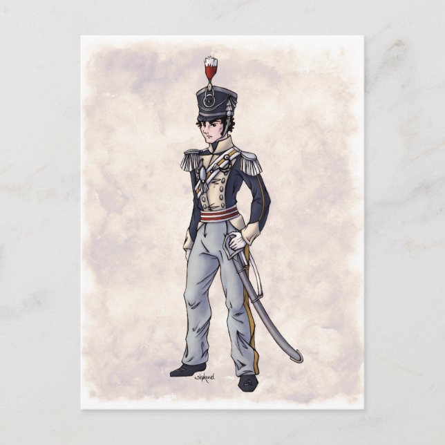 Postal Moda Regency - Caballero #4 - Postcard (Anverso)