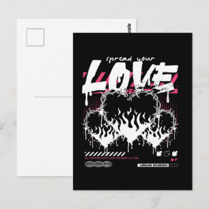 Postal Moda Urbana Callejera Difunde Tu Amor