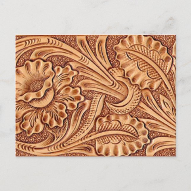 Postal moda vaquera vintage cuero suroeste (Anverso)