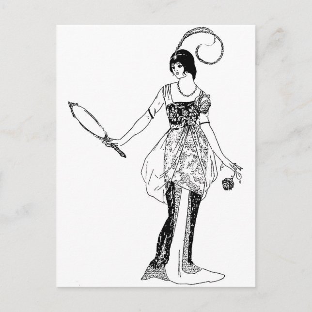 Postal Moda vintage (Anverso)