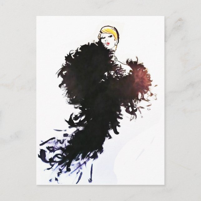 Postal Moda vintage (Anverso)