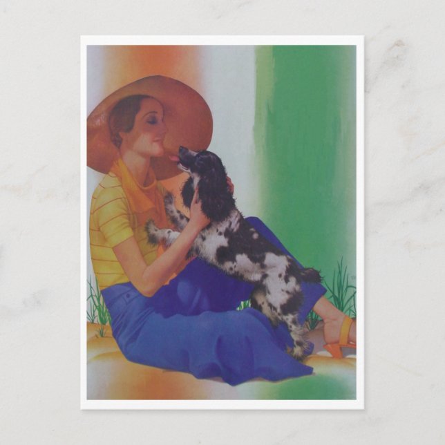 Postal Moda vintage 1933 (Anverso)