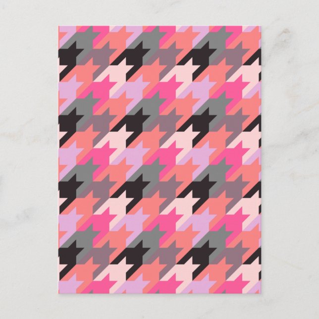 Postal Moda Vintage Cute- Patrón Moderno (Anverso)