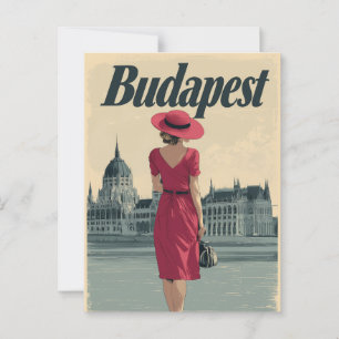 Postal Moda vintage de Budapest
