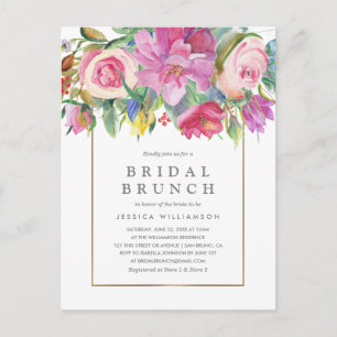 Postal Moda Watercolor Floral Bridal Brunch