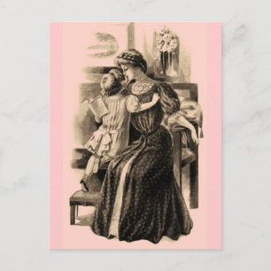 Postal Modas antiguas de 1900