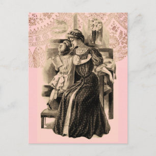 Postal Modas antiguas de 1900