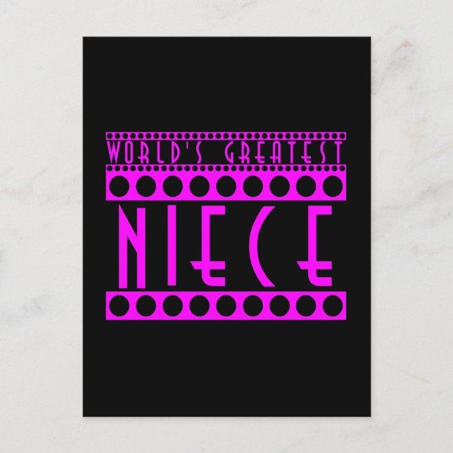 Postal Modas elegantes: La sobrina más grande del mundo (Anverso)