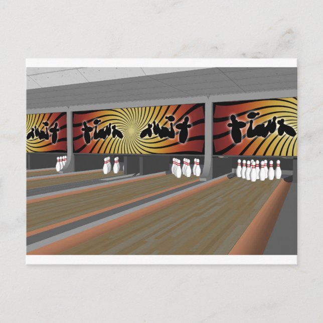 Postal Modelo 3D: Calle Bowling: (Anverso)
