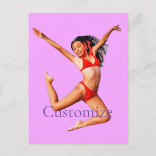 Postal Modelo de baile bikini Thunder_Cove