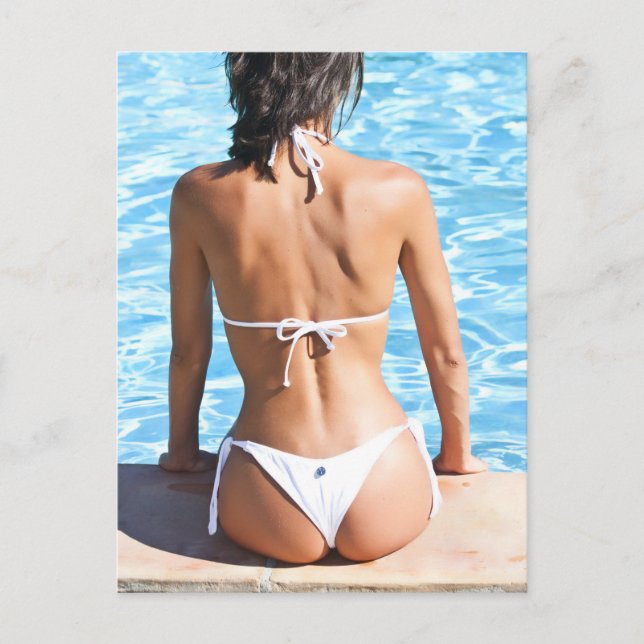 Postal Modelo de bikini (Anverso)