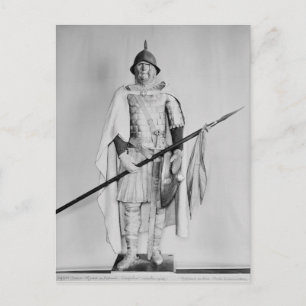 Postal Modelo de caballería carolingiana