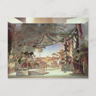 Postal Modelo de escenario para la ópera 'Die Meistersing
