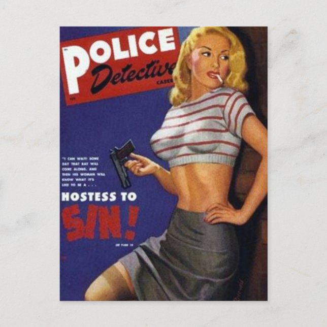 Postal Modelo de fitness para fumar (Anverso)