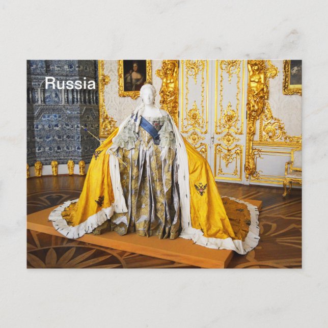 Postal Modelo de la reina rusa (Anverso)