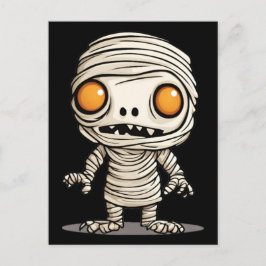 Postal Modelo de momia de Halloween