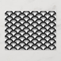 Modelo de onda del art déco - blanco y negro