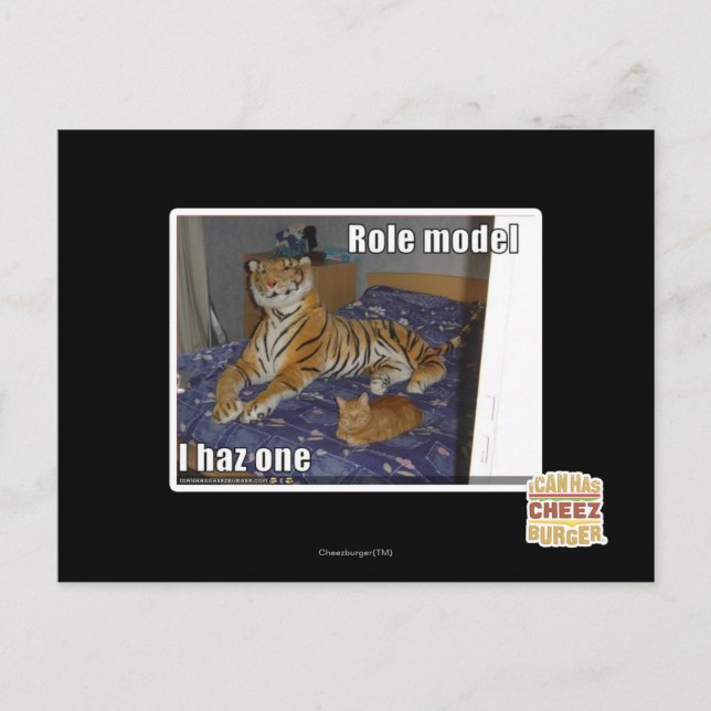 Postal Modelo de rol, me he puesto uno (Anverso)
