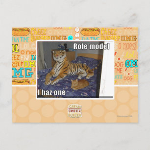 Postal Modelo de rol, me he puesto uno