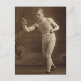 Postal Modelo de ropa interior victoriano