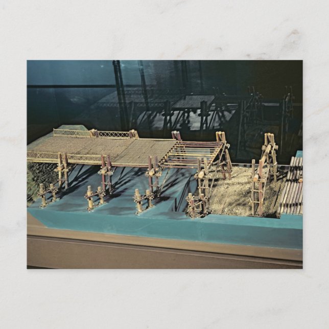 Postal Modelo de un puente sobre el Rin (Anverso)