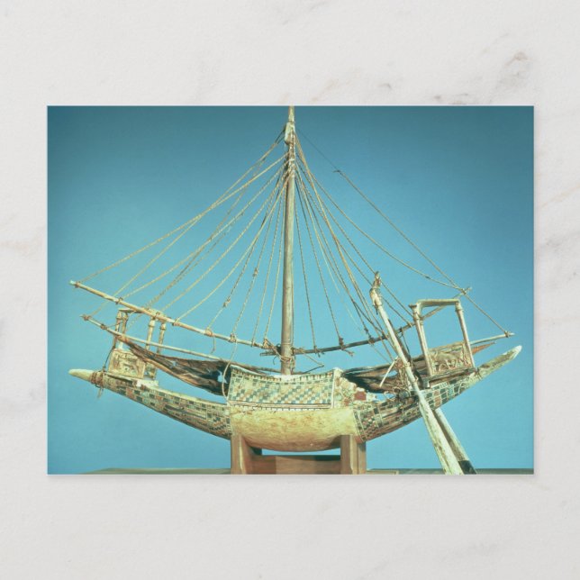 Postal Modelo de uno de los botes del faraón (Anverso)