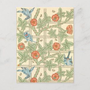 Postal Modelo del enrejado de William Morris
