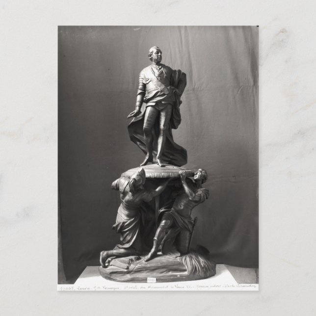 Postal Modelo para el monumento de Luis XV (Anverso)