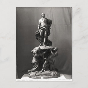Postal Modelo para el monumento de Luis XV