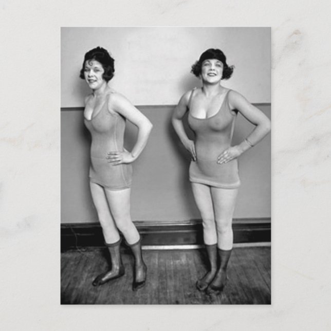 Postal Modelos de baño (Anverso)